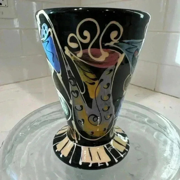 Toler Laguna Beach Pottery Coffee Cup Music Design Signed - Picture 7 of 12